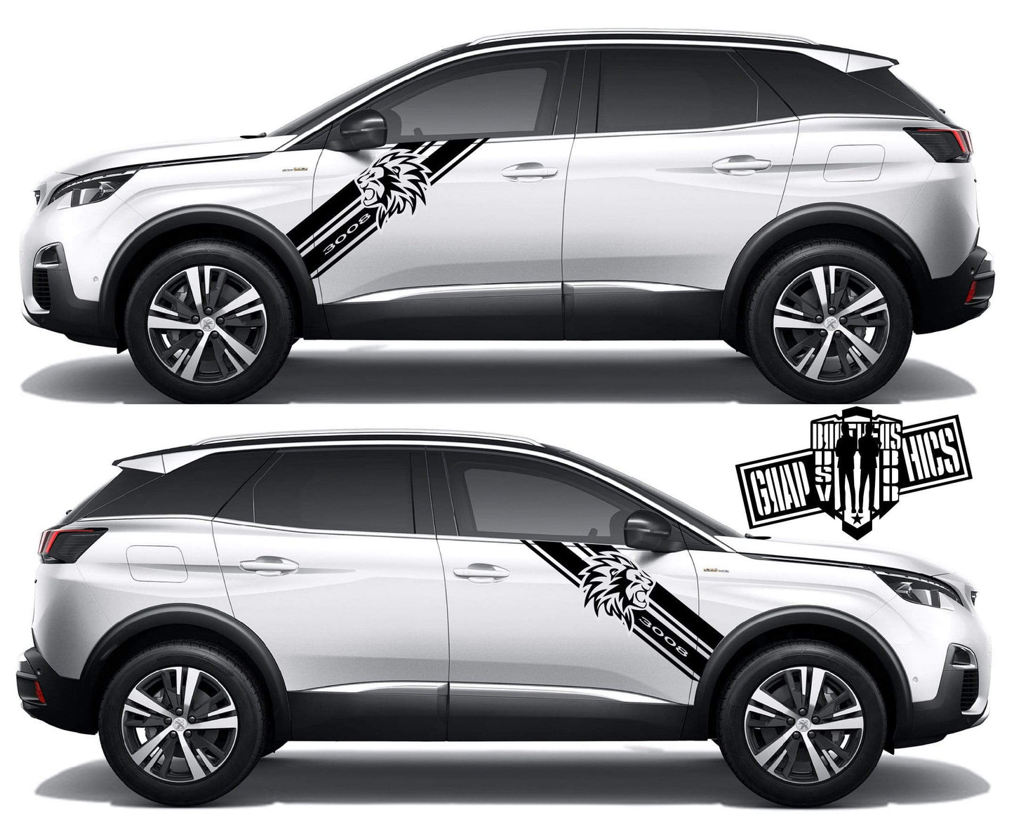 Custom Decal Vinyl Graphics Special Made for Peugeot 3008 - Brothers-Graphics