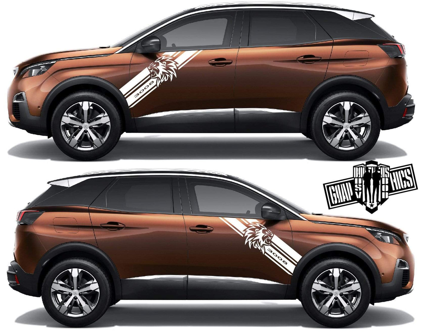 Custom Decal Vinyl Graphics Special Made for Peugeot 3008 - Brothers-Graphics