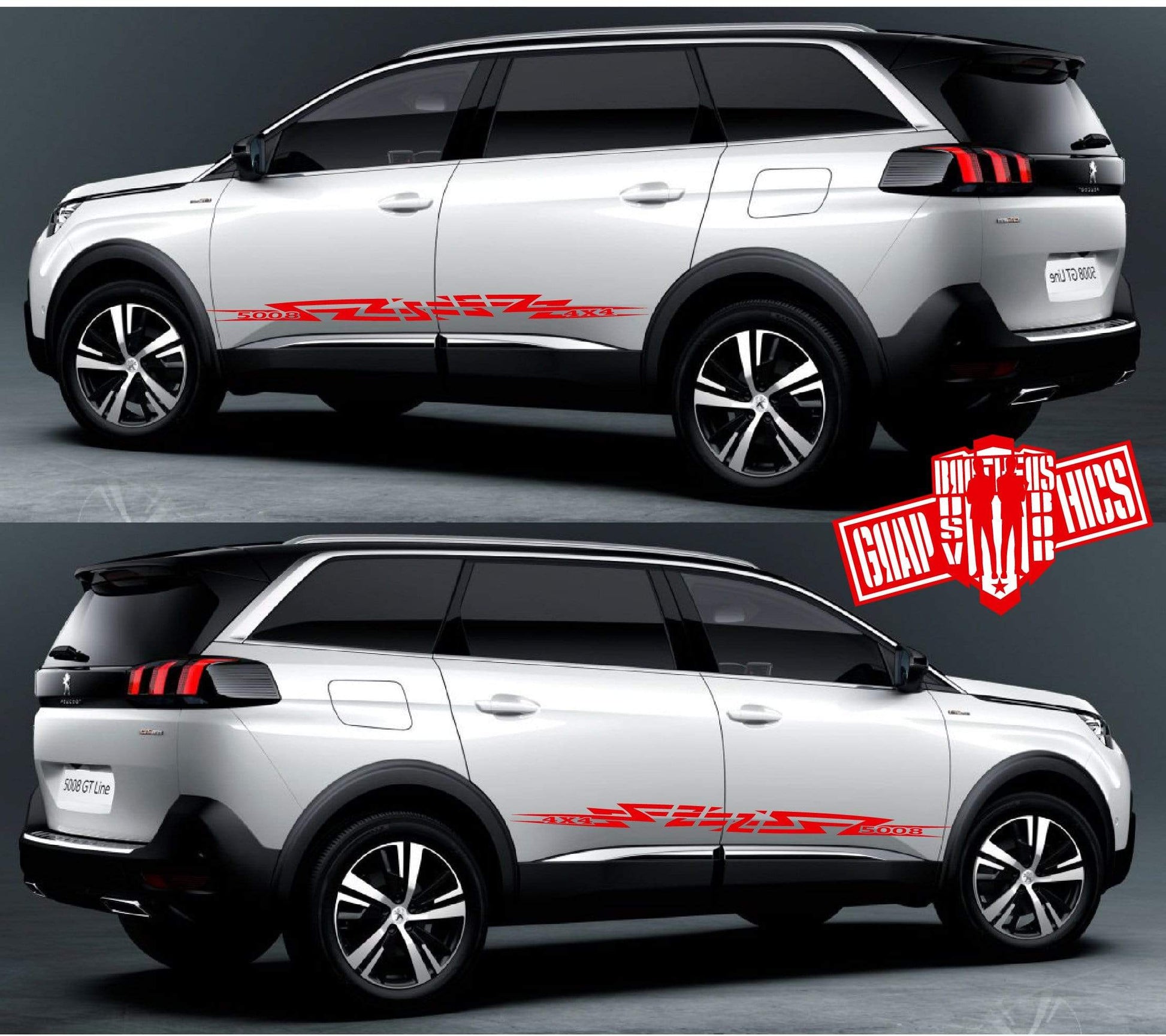 Custom Decal Vinyl Graphics Special Made for Peugeot 5008 - Brothers-Graphics