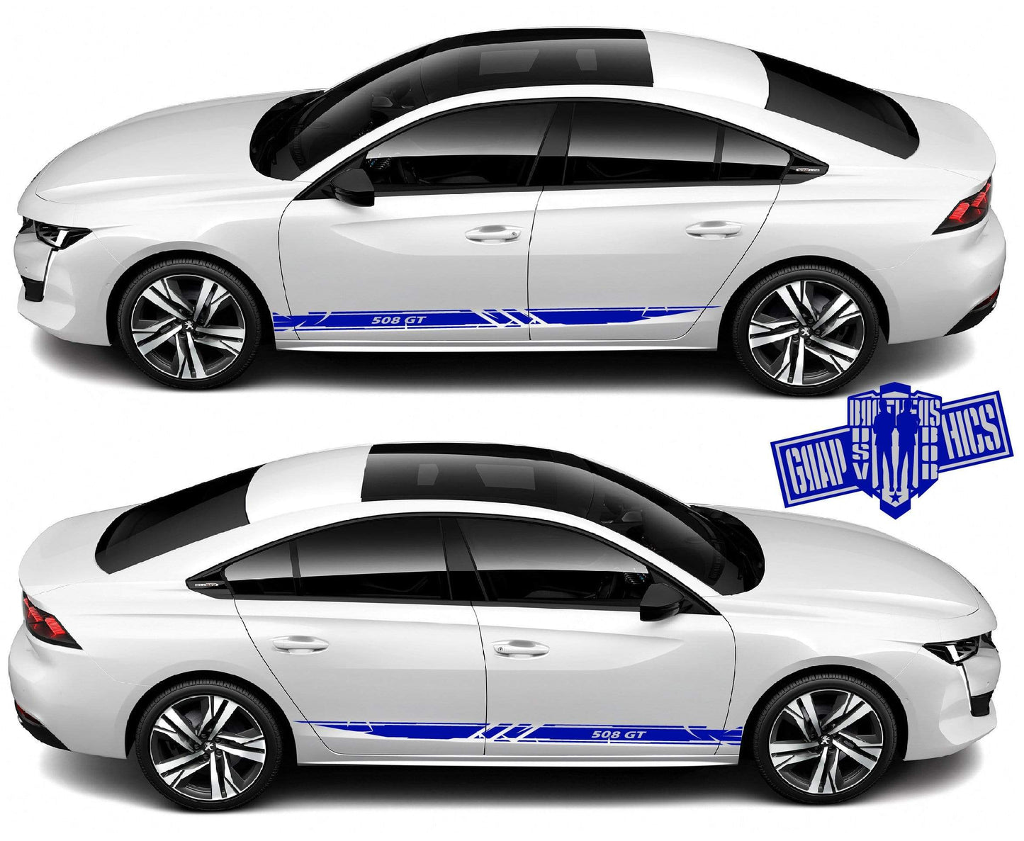 Custom Decal Vinyl Graphics Special Made for Peugeot 508 - Brothers-Graphics