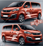 Custom Decal Vinyl Graphics Special Made for Peugeot Traveller - Brothers-Graphics