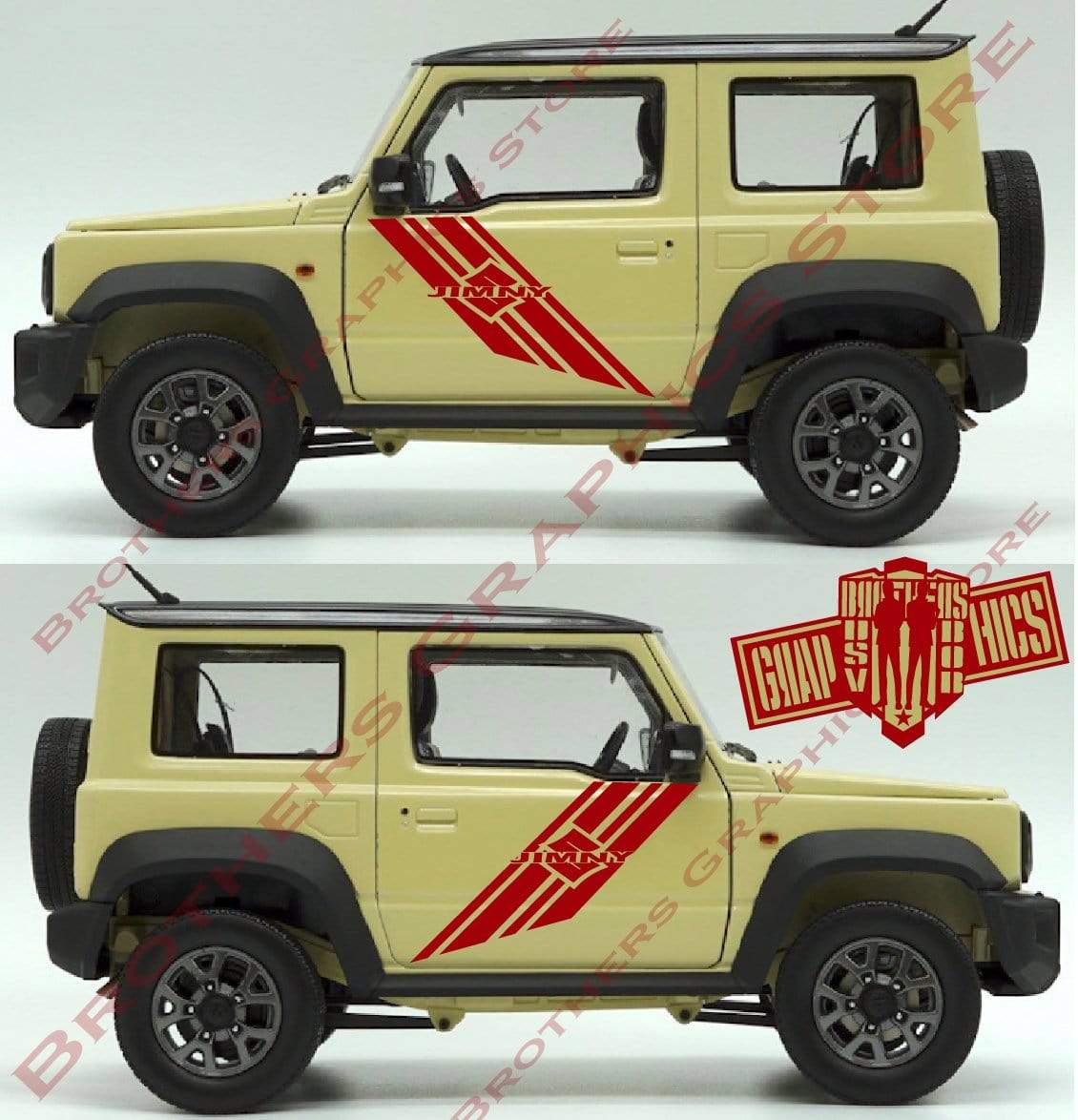 Custom Decal Vinyl Graphics Special Made for Suzuki Jimny - Brothers-Graphics