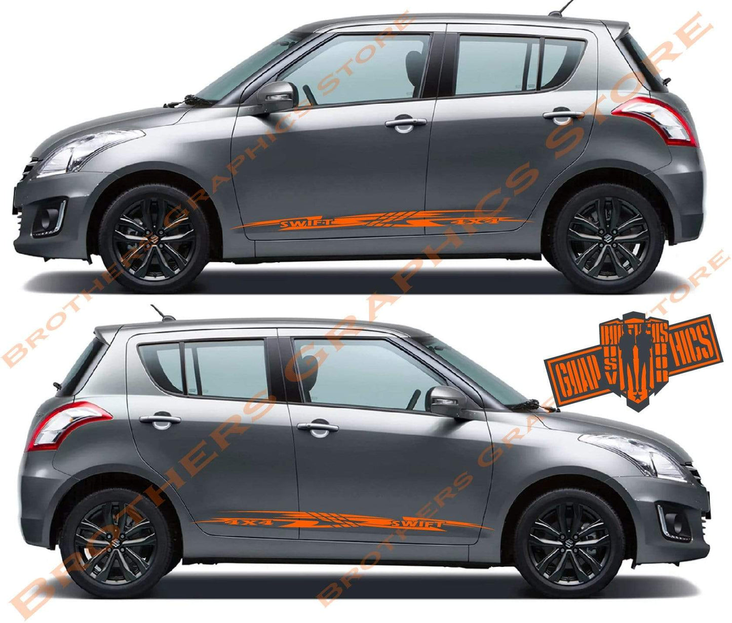 Custom Decal Vinyl Graphics Special Made for Suzuki SWIFT - Brothers-Graphics