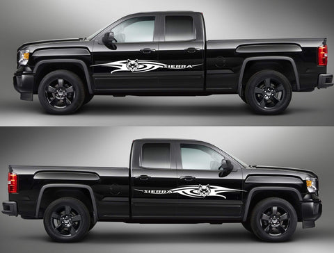 Custom Decal Vinyl Stickers For GMC Sierra - Brothers-Graphics