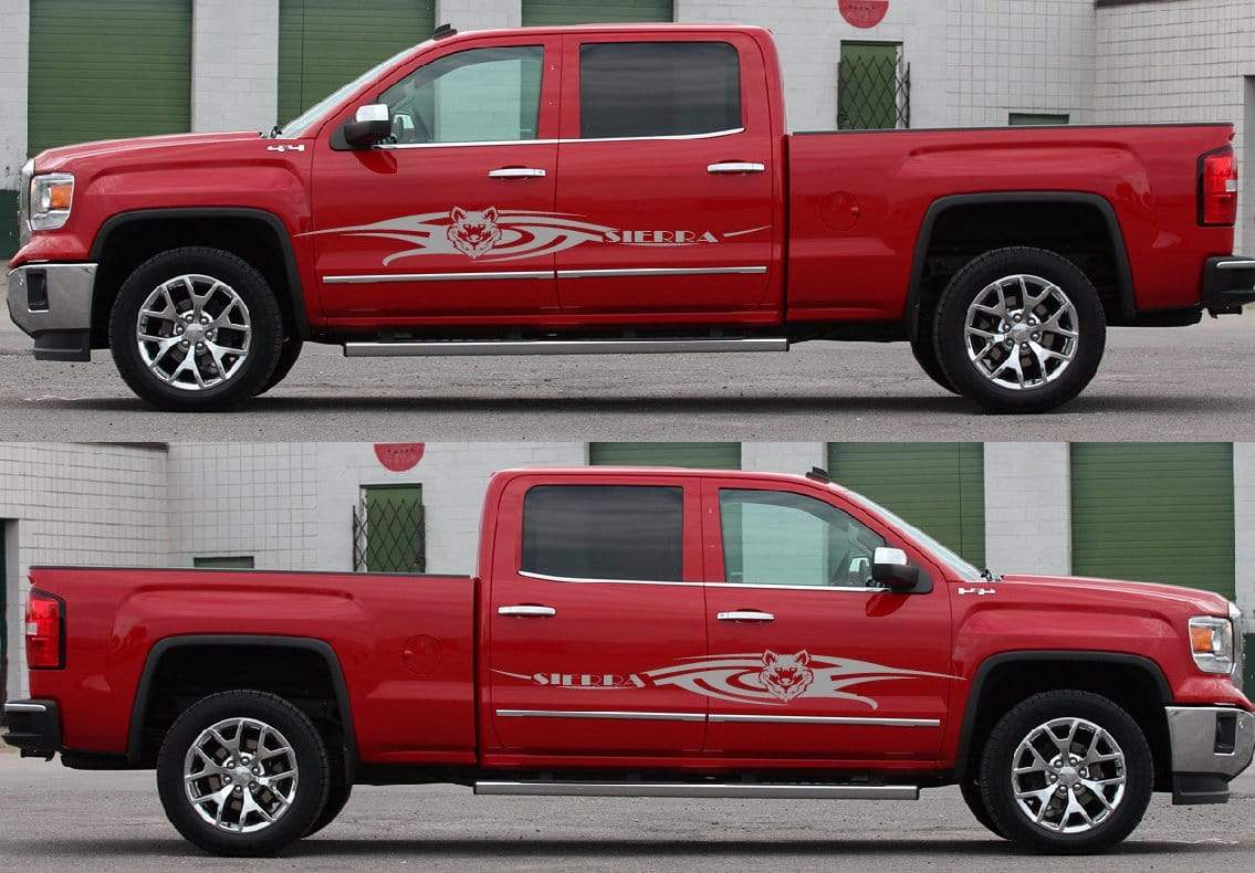 Custom Decal Vinyl Stickers For GMC Sierra - Brothers-Graphics