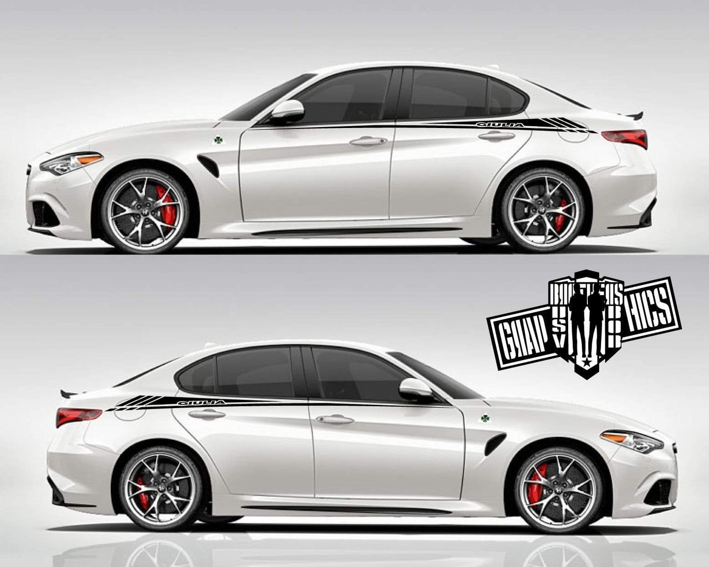 Custom  Decals for Alfa Romeo Giulia - Brothers-Graphics