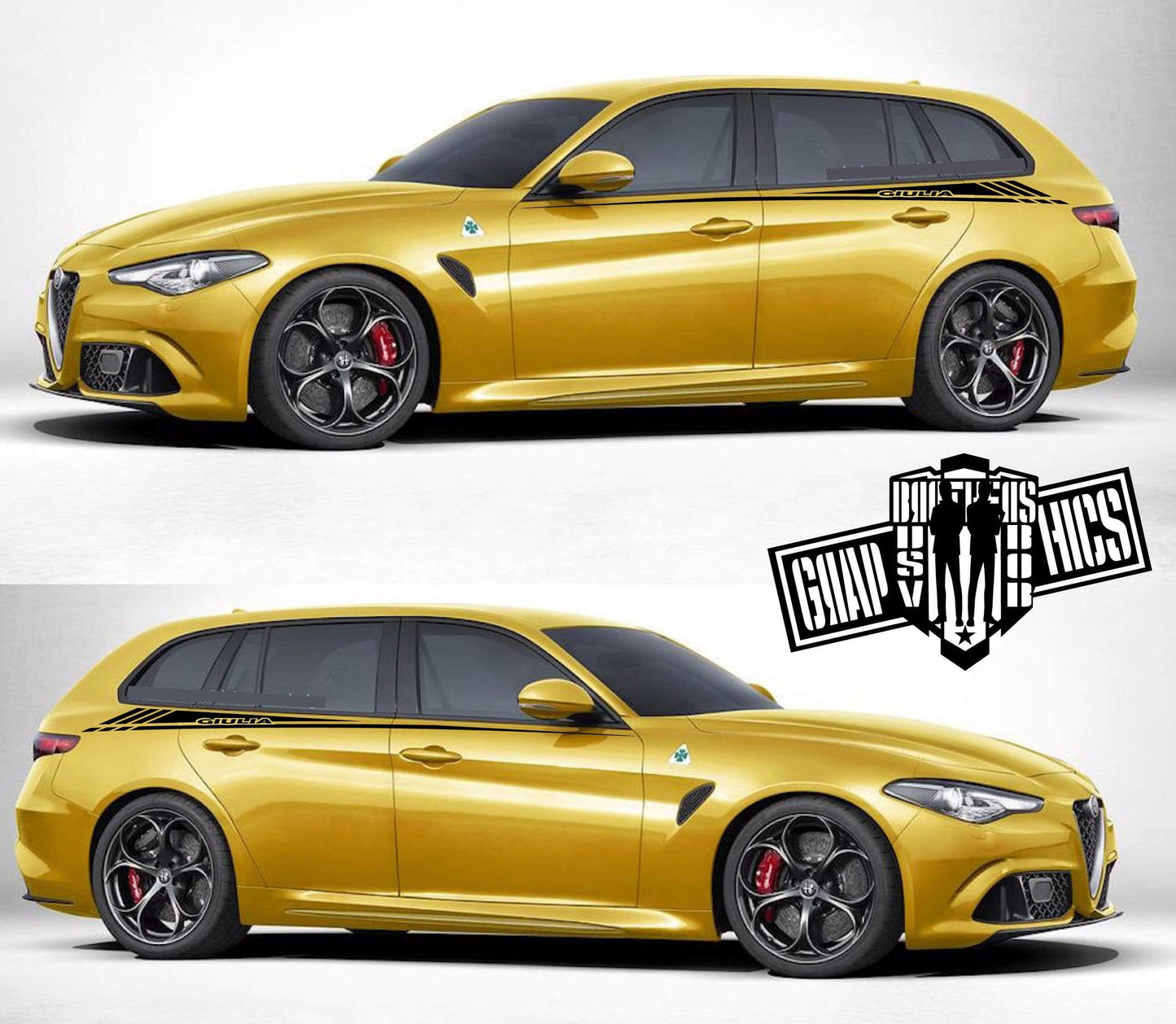 Custom  Decals for Alfa Romeo Giulia - Brothers-Graphics
