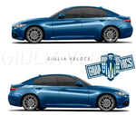 Custom  Decals for Alfa Romeo Giulia - Brothers-Graphics