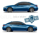 Custom  Decals for Alfa Romeo Giulia - Brothers-Graphics
