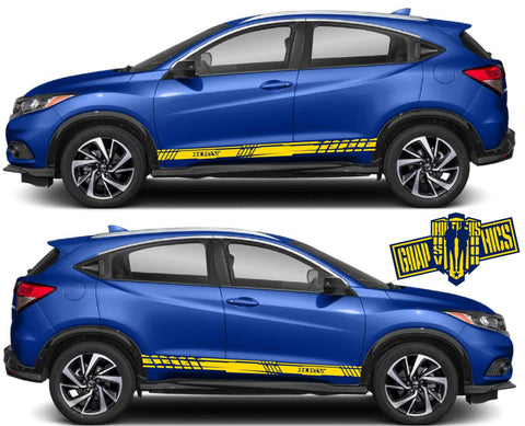 Custom Door Decal Vinyl Racing Stripe Stickers For Honda HR-V - Brothers-Graphics