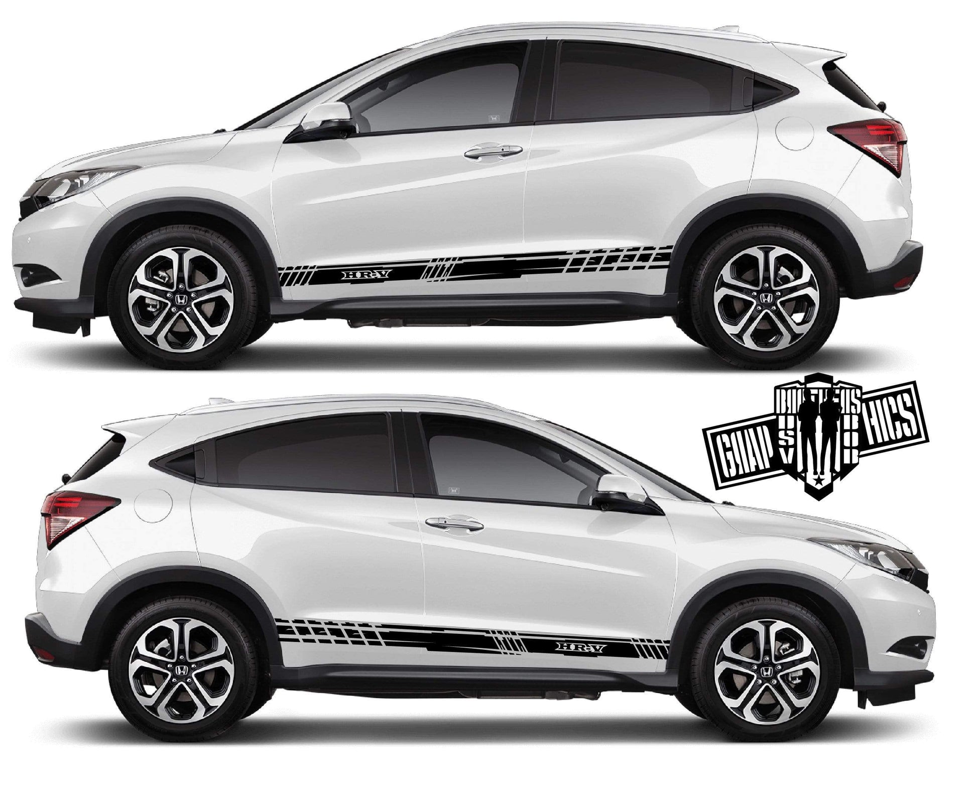 Custom Door Decal Vinyl Racing Stripe Stickers For Honda HR-V - Brothers-Graphics