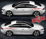 Custom Door Decal Vinyl Racing Stripe Stickers For  Peugeot 508 - Brothers-Graphics