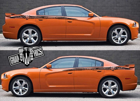 Custom Graphic Racing stripes For Dodge Charger - Brothers-Graphics