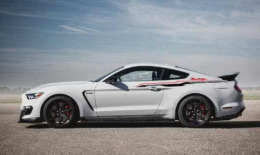 Graphiques personnalisés pour Ford MUSTANG | Bandes de course en vinyle Mustang