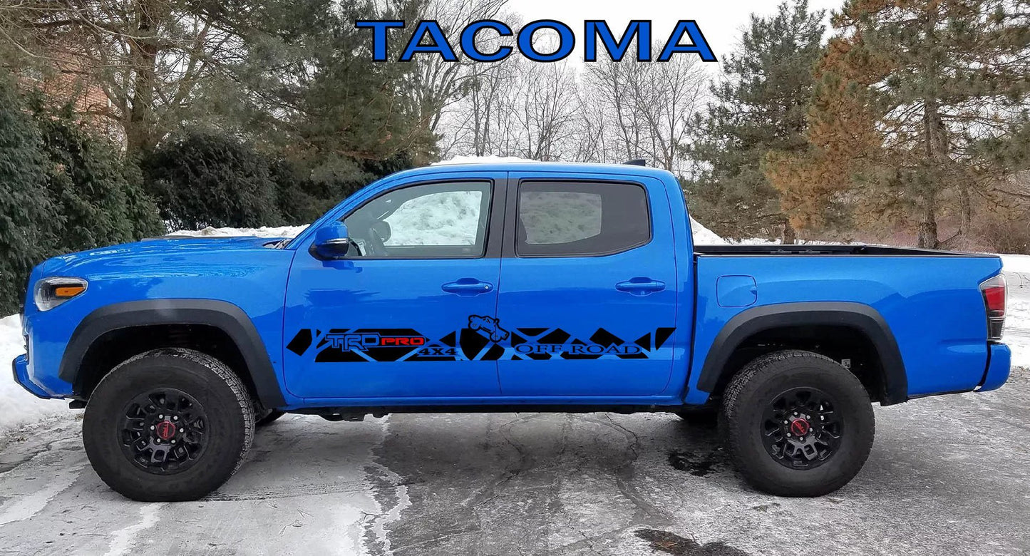 Custom Graphics Fit Toyota Tacoma TRD Decals