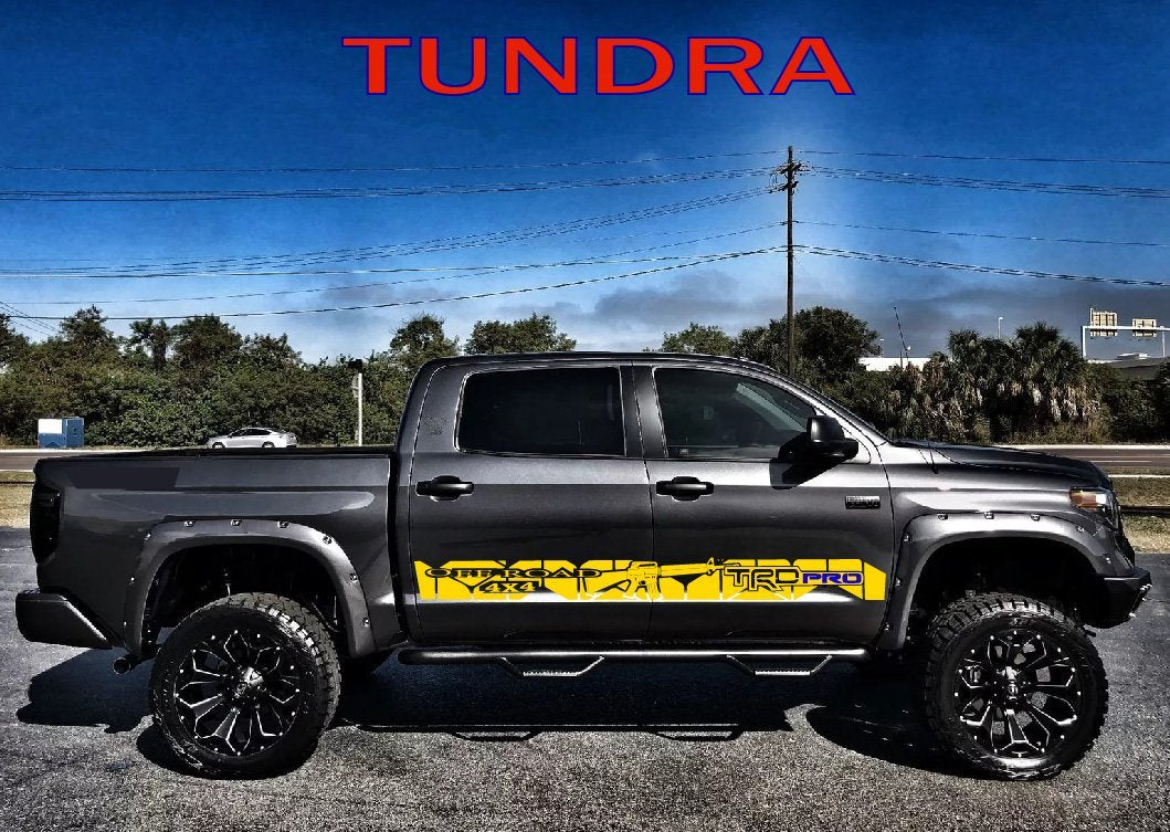 Custom Graphics Vinyl Decals For Toyota Tundra