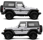 Custom Pair Decals Vinyl Stripes for Jeep Wrangler WILLYS - Brothers-Graphics
