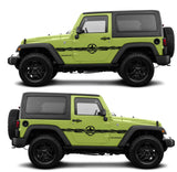 Custom Pair Decals Vinyl Stripes for Jeep Wrangler WILLYS - Brothers-Graphics