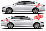 Custom Racing Decal Side Door Stripe Stickers For VW PASSAT - Brothers-Graphics