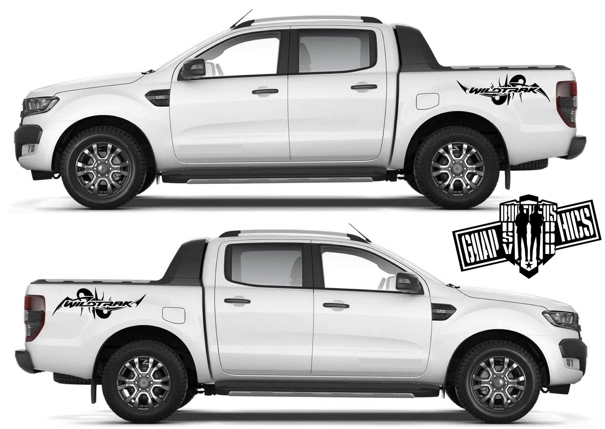 Custom Racing Decal Sticker Side Door Stripe Stickers For Ford Ranger - Brothers-Graphics