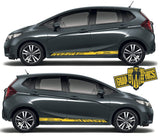 Custom Racing Decal Sticker Side Door Stripe Stickers For Honda Jazz - Brothers-Graphics
