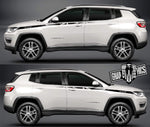 Custom Racing Decal Sticker Side Door Stripe Stickers For Jeep Compass - Brothers-Graphics