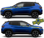 Custom Racing Decal Sticker Side Door Stripe Stickers For Jeep Compass - Brothers-Graphics