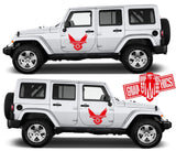 Custom Racing Decal Sticker Side Door Stripe Stickers For Jeep Wrangler - Brothers-Graphics