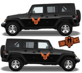 Custom Racing Decal Sticker Side Door Stripe Stickers For Jeep Wrangler - Brothers-Graphics