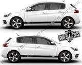 Custom Racing Decal Sticker Side Door Stripe Stickers kit for Peugeot 308 - Brothers-Graphics