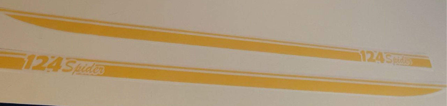 Custom Racing Decal Sticker Stripe Stickers for Fiat Spider 124 - Brothers-Graphics