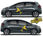 Custom Racing Graphics Sticker Car Vinyl Stripes Fit Honda Jazz - Brothers-Graphics