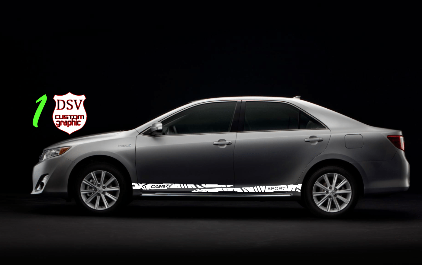 Custom Racing Line Stickers Car Side Vinyl Stripes For Toyota Camry 2000-2021 - Brothers-Graphics