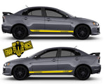 Custom Sticker Car Side Vinyl Stripes For Mitsubishi Lancer Evolution X 10 2001-2021 - Brothers-Graphics
