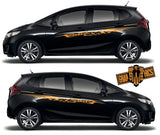 Custom Sticker Vinyl Side Racing Stripes for Honda Jazz - Brothers-Graphics