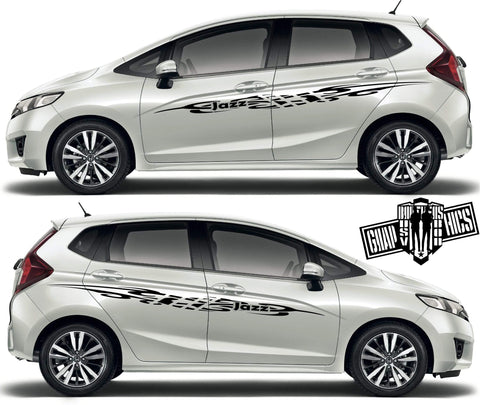 Custom Sticker Vinyl Side Racing Stripes for Honda Jazz - Brothers-Graphics