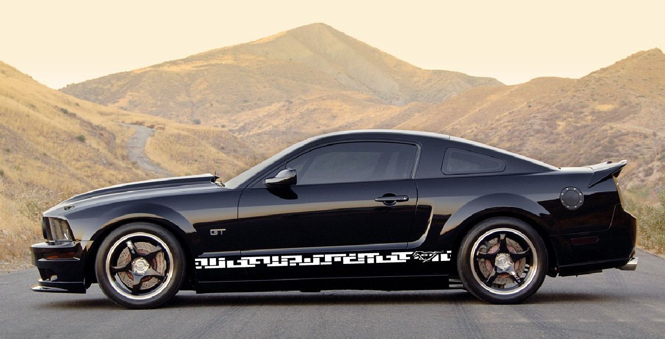Custom Stickers For Ford Mustang | Ford decal stickers | 1967 mustang stripes