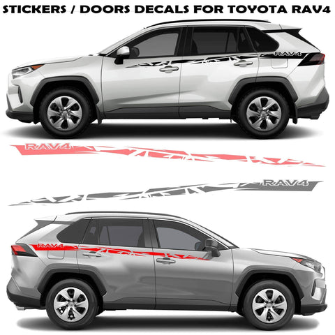 Customized Graphics Sticker Car Vinyl Stripes For Toyota Rav4