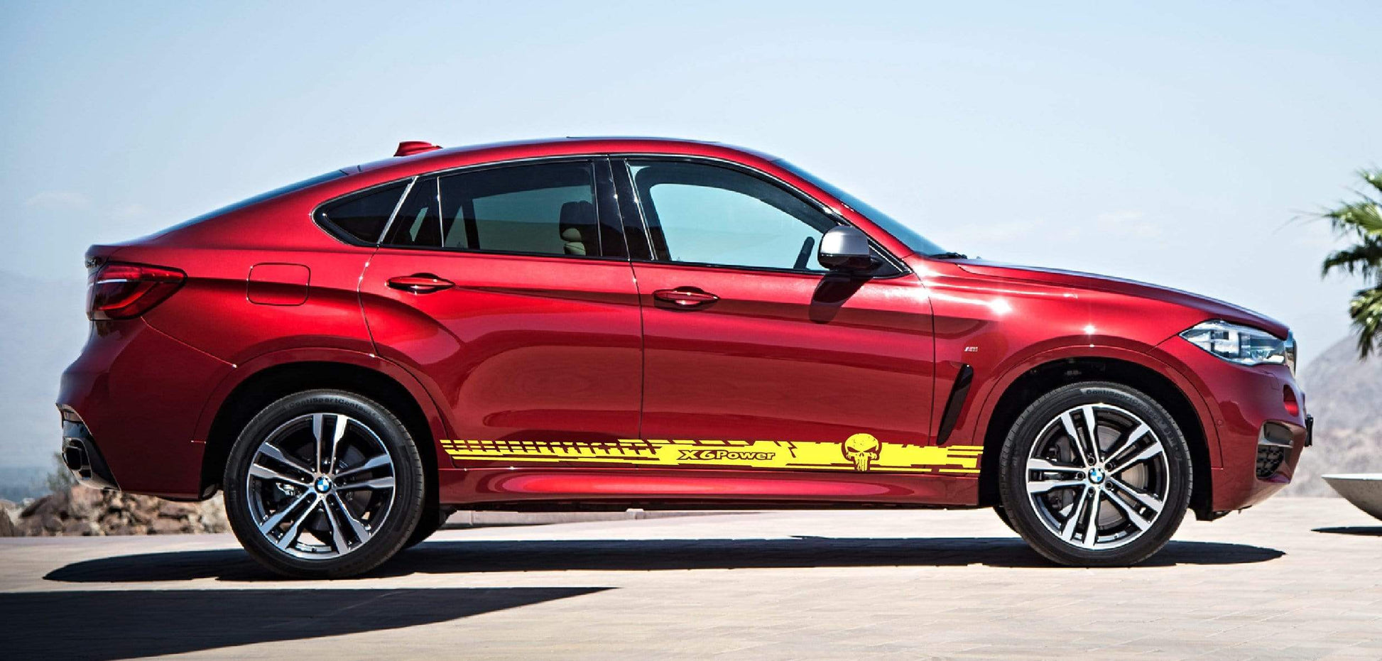 Customized Stickers Racing Stripes for BMW X6 - Brothers-Graphics