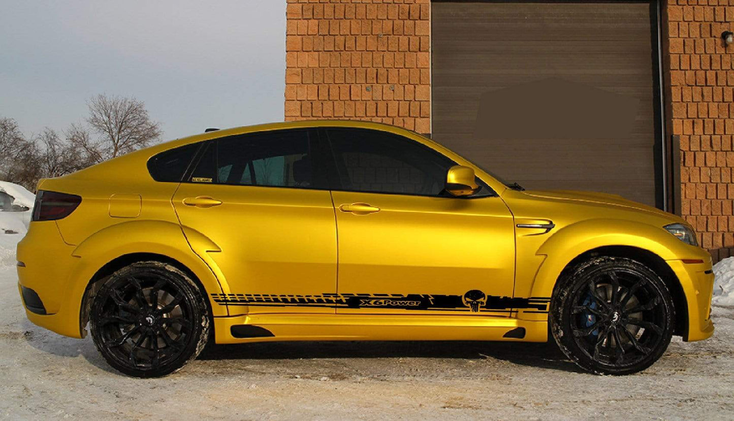 Customized Stickers Racing Stripes for BMW X6 - Brothers-Graphics
