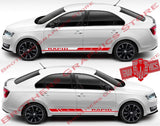 Customized Stickers Racing Stripes for Skoda Rapid - Brothers-Graphics