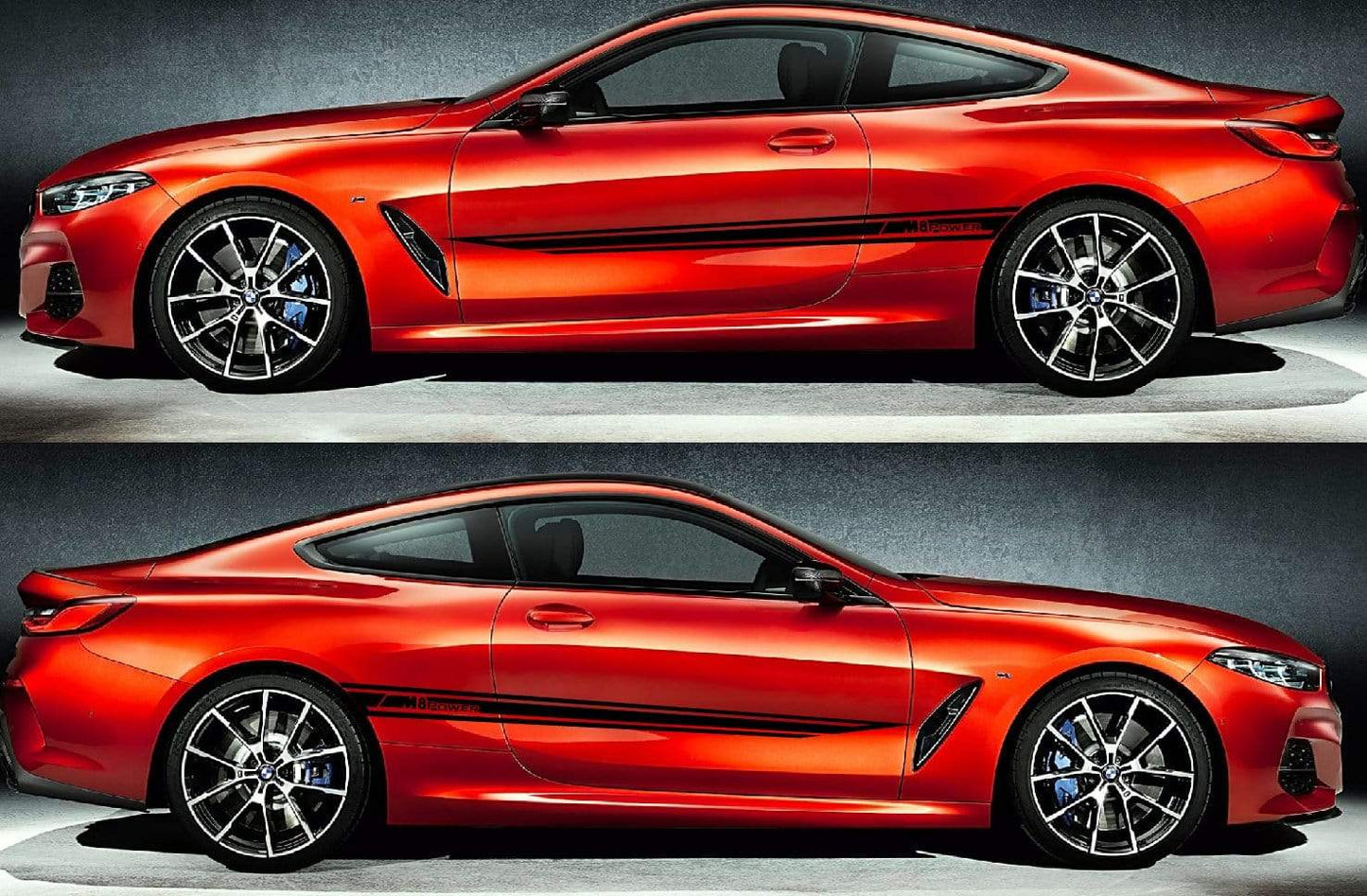 Customized Vinyl Decal Racing Stripes For BMW M8 bmw m racing stripes - Brothers-Graphics