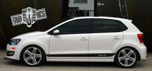 Customized Vinyl Racing Stripes For VW Polo 1994-2021 - Brothers-Graphics