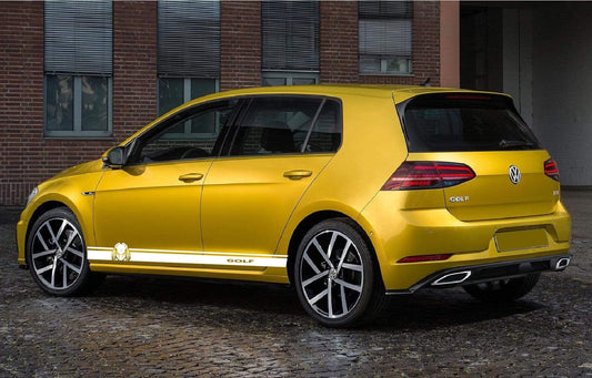 Decal Graphic Sticker Door Sport Stripe Kit Compatible with VW Golf