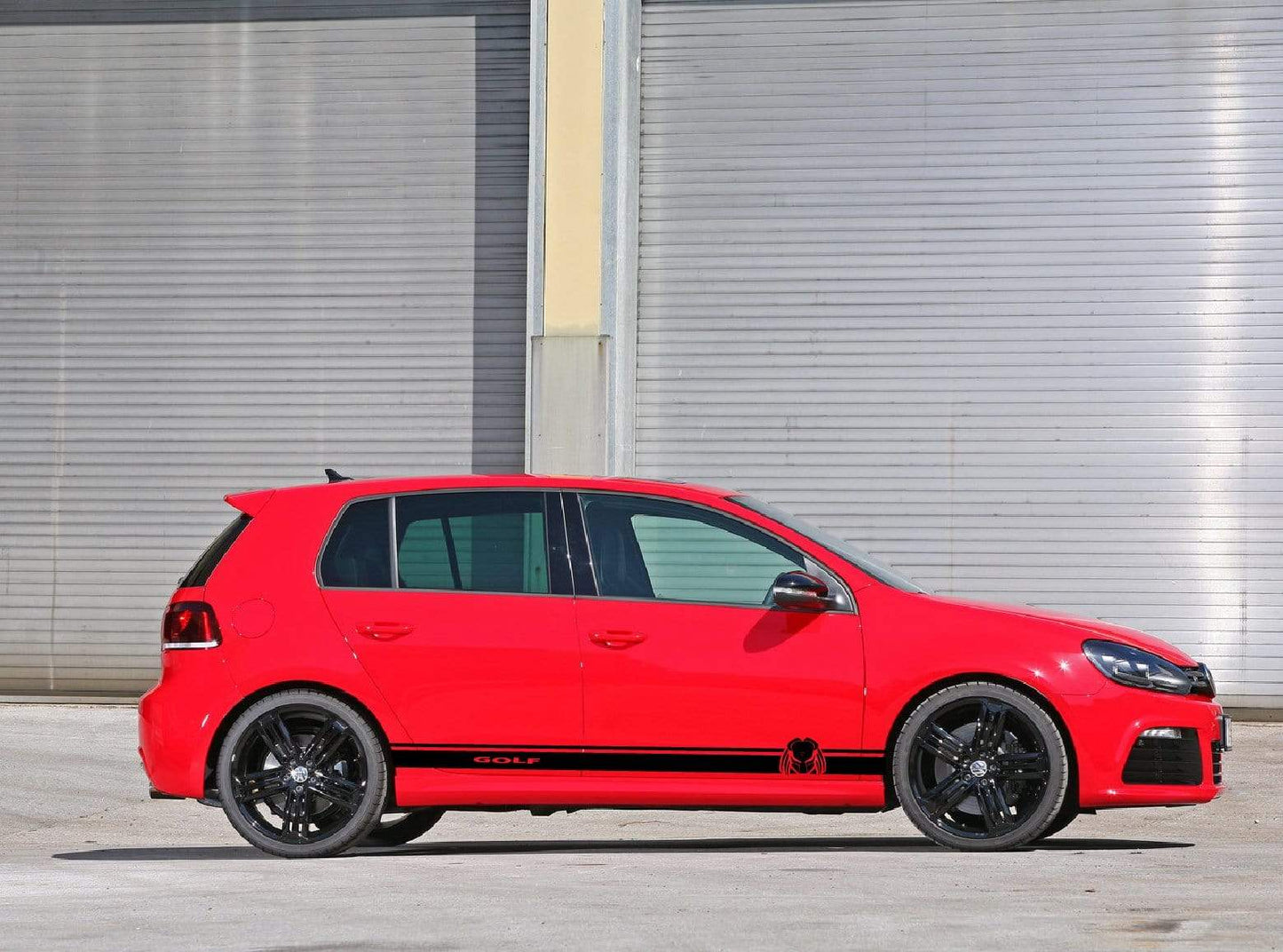 Decal Graphic Sticker Door Sport Stripe Kit Compatible with VW Golf