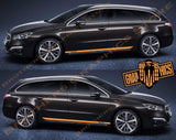 Decal Sticker Side Door Stripe Stickers For Peugeot 308 SW - Brothers-Graphics