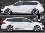 Decal Sticker Side Door Stripe Stickers For Peugeot 308 SW - Brothers-Graphics