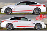 Decal Sticker Vinyl Side Racing Stripes for BMW M4 - Brothers-Graphics