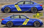 Decal Sticker Vinyl Side Racing Stripes for BMW M5 - Brothers-Graphics