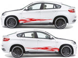 Decal Sticker Vinyl Side Racing Stripes for bmw BMW X6 - Brothers-Graphics